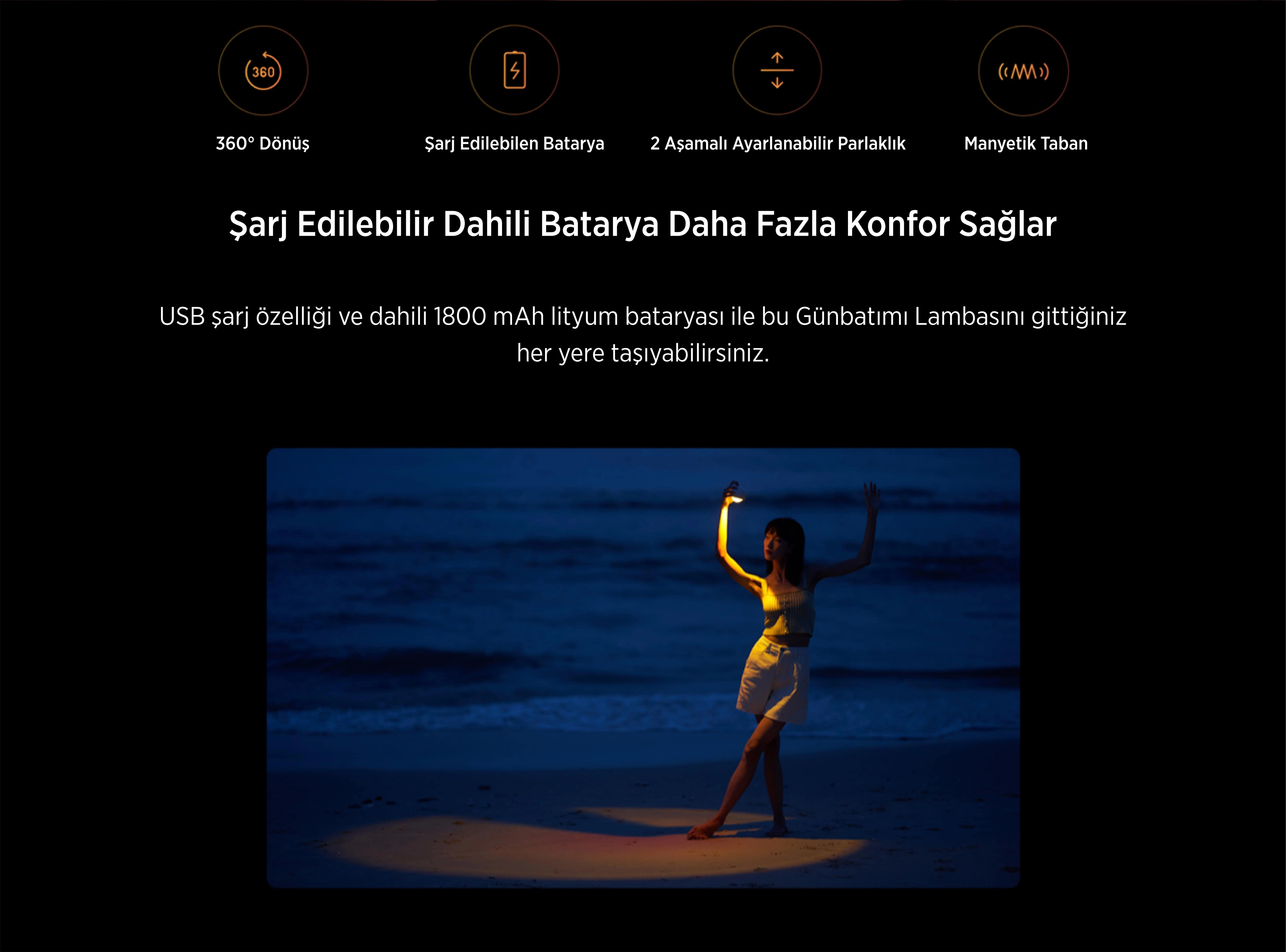 Yeelight Gün Batımı Projeksiyon Lamba Yeelight Gün Batımı Projeksiyon Lamba